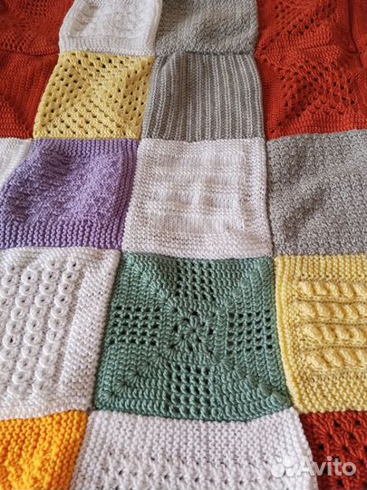 Плед вязаный