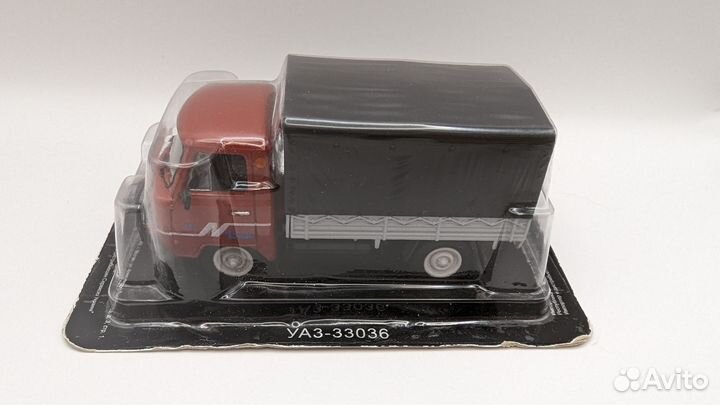 УАЗ-33036 бортовой с тентом (1:43, deAgostini)