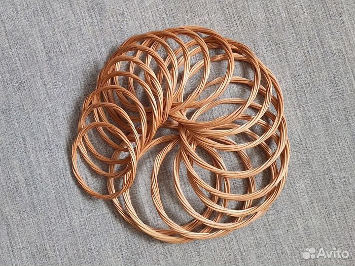 Кольца для ловца снов из ивы без коры