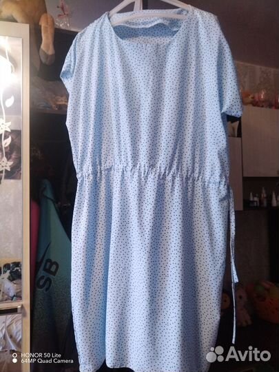 1) платье -рубашка 2) платье р 52/54