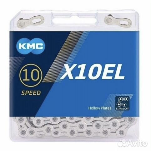 Цепь KMC - X10EL 1/2" x 11/128", 114 звеньев