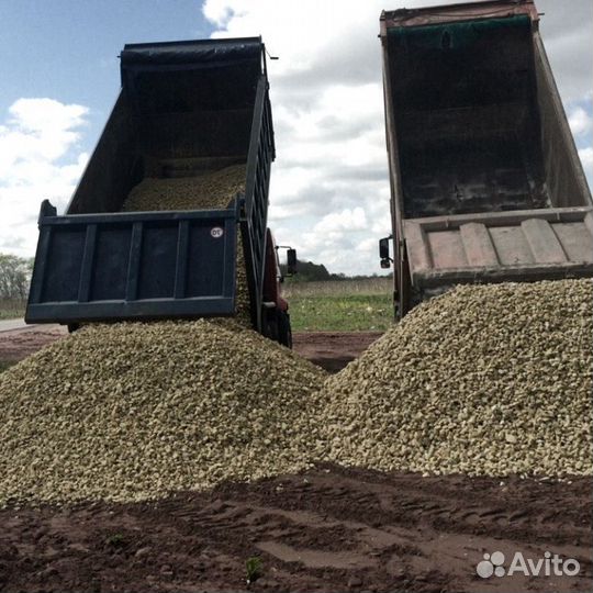 Щебень известняковый с доставкой