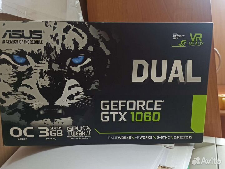 Видеокарта asus GTX 1060 3gb