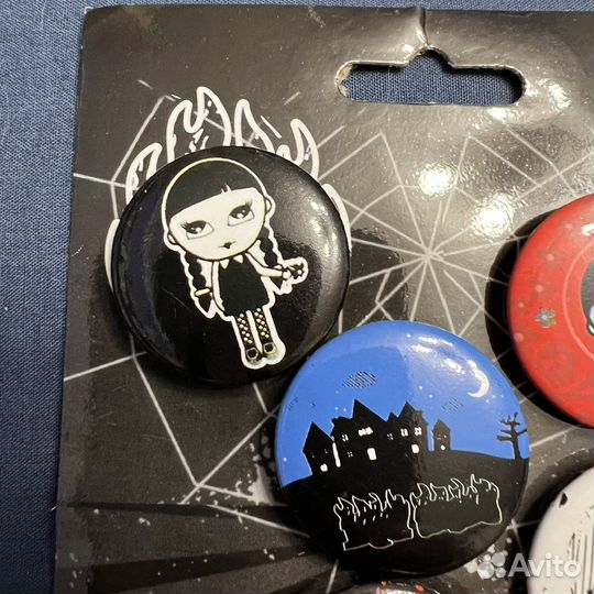 Значки 5 шт Wednesday Уенсдей