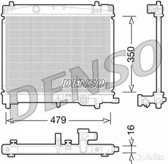 Радиатор двигателя toyota urban cruiser (P1 ) 1.33