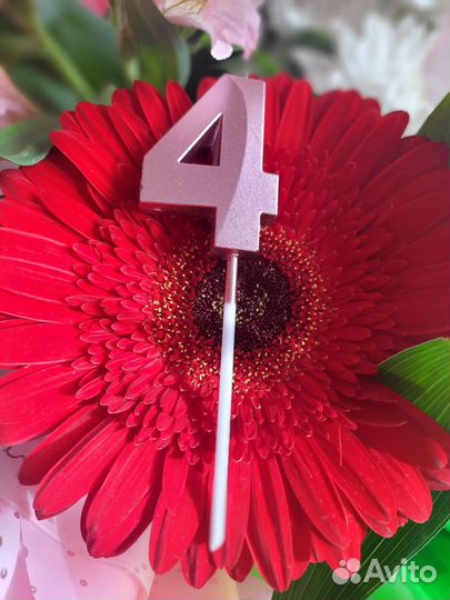 Цифра 4 на торт
