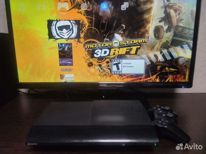 Sony PS3 super slim 78 игр прошитая 500 gb