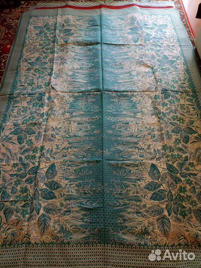 Покрывало жаккардовое полулён СССР