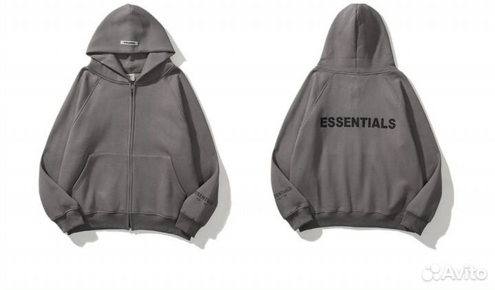 Зип худи essentials fear of god