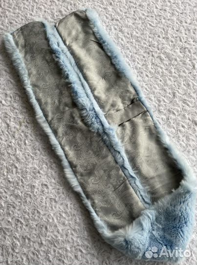 Шарф их меха кролика