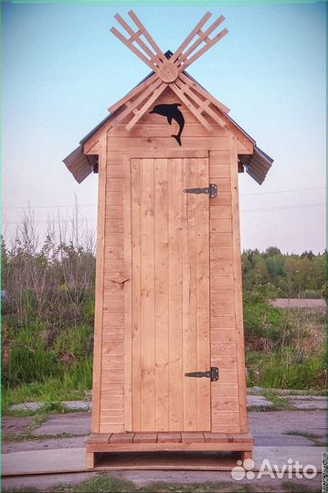 Дачный туалет с дельфином ZAD