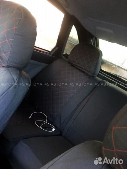 Авточехлы Ваз 2110-12 Лада Приора жаккард ромб