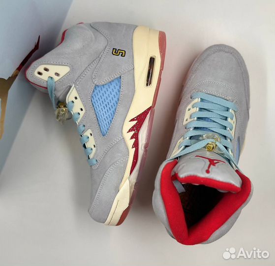 Кеды Nike Air jordan 5 retro Ice Blue