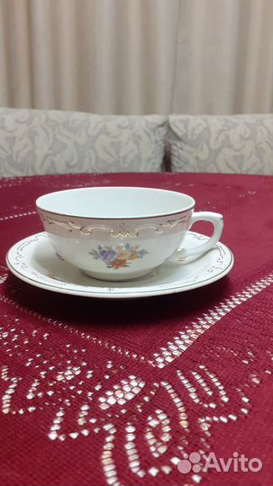 Чайные пара Дулево СССР 1955г фарфор