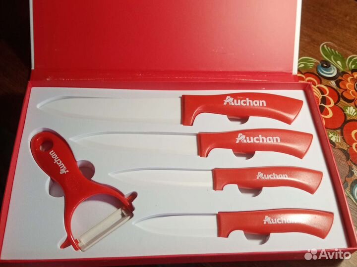 Новый набор керамических ножей Auchan