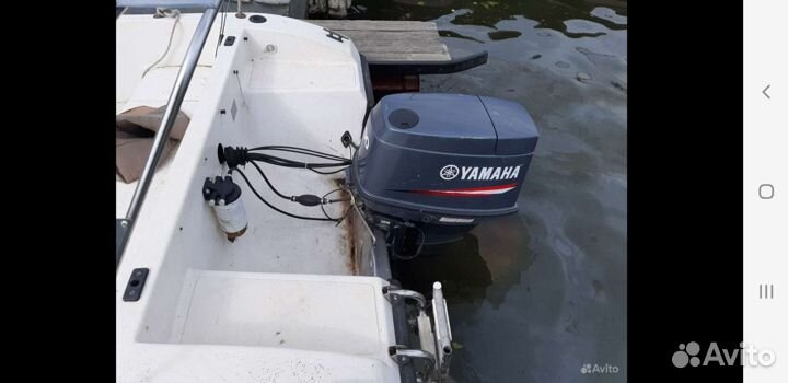 Катер с мотором yamaha90aetol