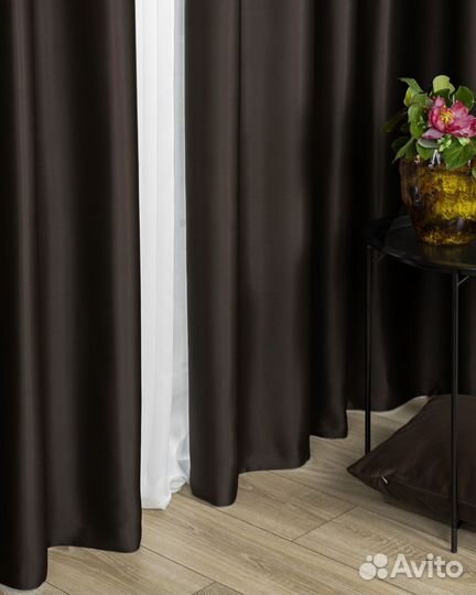 Комплект штор блэкаут Марсель Шоколад