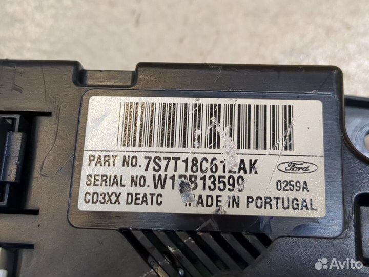 Переключатель отопителя Ford Mondeo 4, 2009