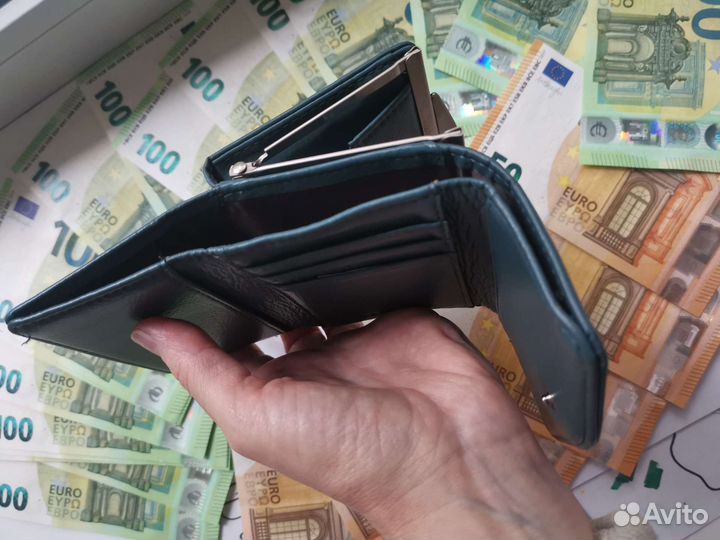 Кошелек женский натуральная кожа бу