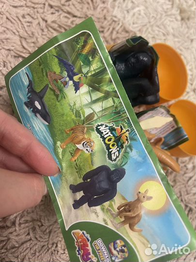 Игрушки kinder maxi natoons новые горилла