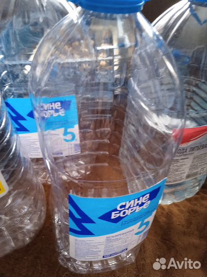 Бутыли пластиковые 5 литр из-под воды