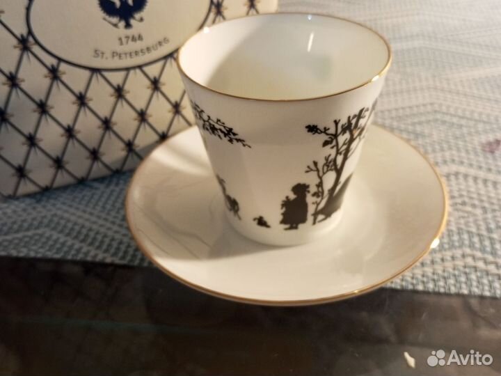 Чашка с блюдцем кофейная