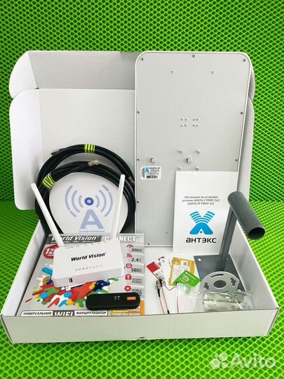 Комплект Роутер+Модем+Антенна для усиления 4G+sim