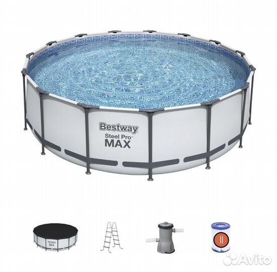 Каркасный бассейн Bestway Steel Pro Max 457х122