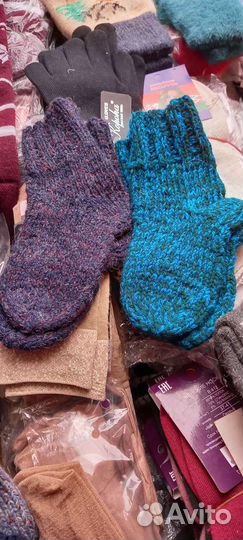 Носки вязаные мужские, детские