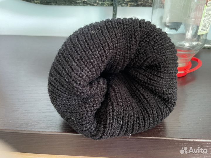 Шапка из вязаной норки на головку 54