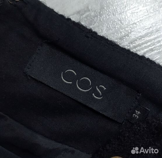 Мини юбка Cos вареная шерсть