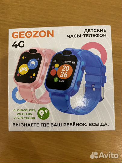 Детские смарт часы-телефон Geozon 4G Синие