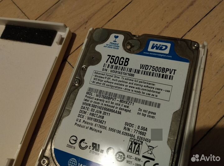 Внешний жёсткий диск HDD WD 500 Gb / 750 Gb