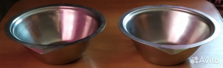 Тарелки из нержавейки и эмалированные. СССР
