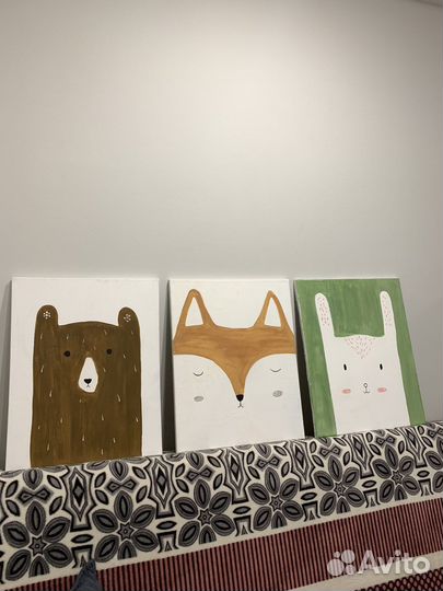 Картины для декора детской комнаты