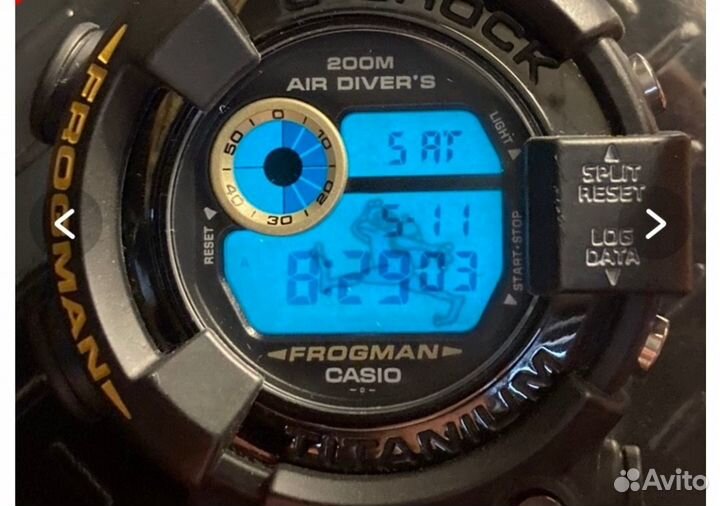 Часы casio g shock frogman DW-8200BM-1T