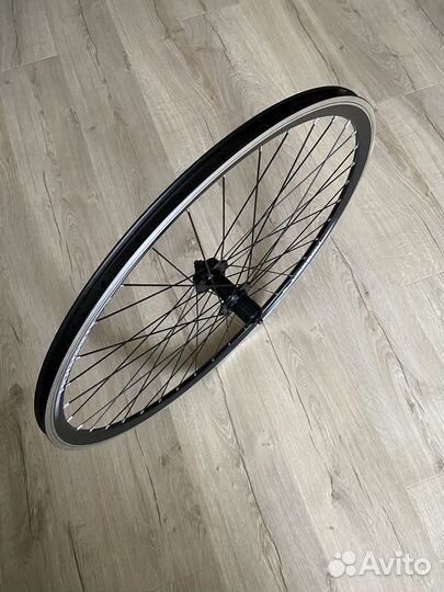 Колесо 700С заднее в сборе на промах, диск. тормоз
