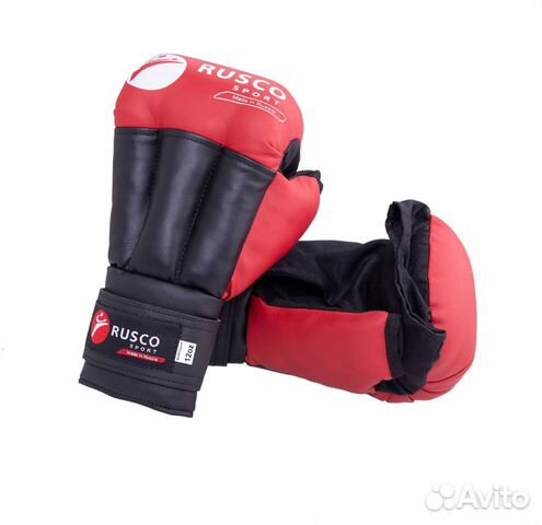 Перчатки для рукопашного боя Rusco 6унц красные
