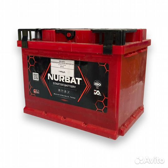 Аккумулятор nurbat 60.0 Ач, 500 А (EN )