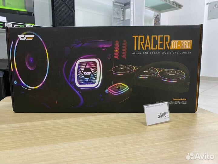 Система жидкостного охлаждения DarkFlash dt-360