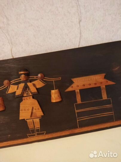 Настенное панно СССР из дерева