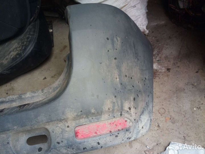Задний бампер на ларгус