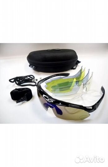 Тактические очки с 5 сменными линзами в чехле