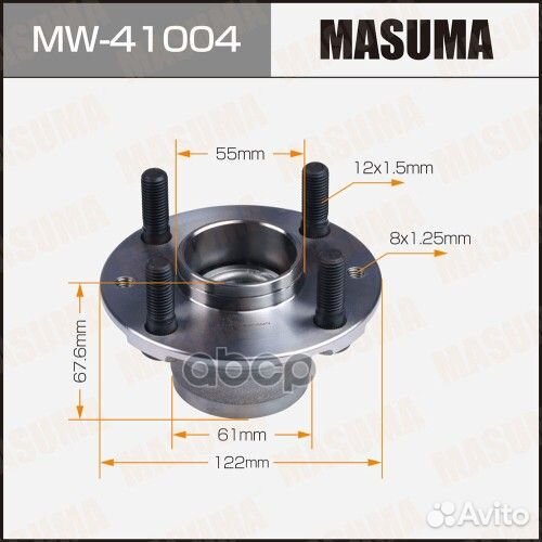 Ступичный узел masuma front demio, MX-5 / DW3W