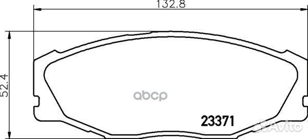 Колодки тормозные дисковые перед (PF-1157)