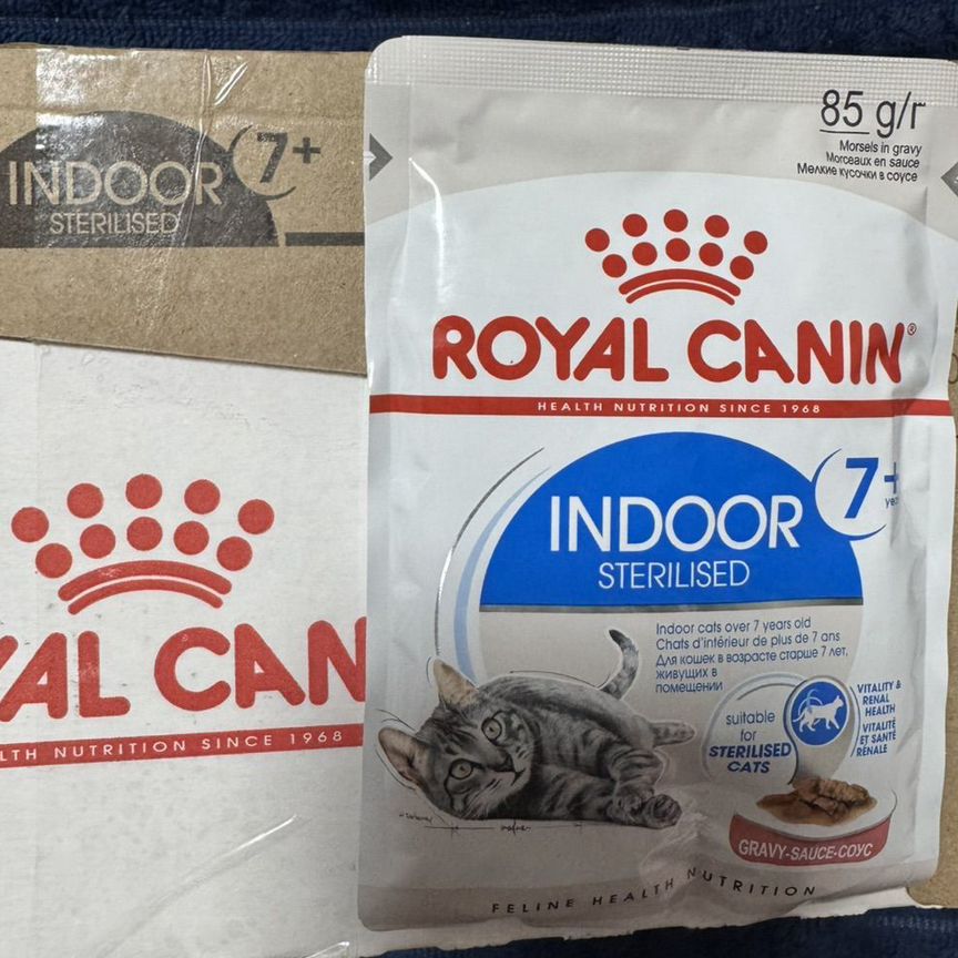 Влажный корм для кошек royal canin indoor 7 