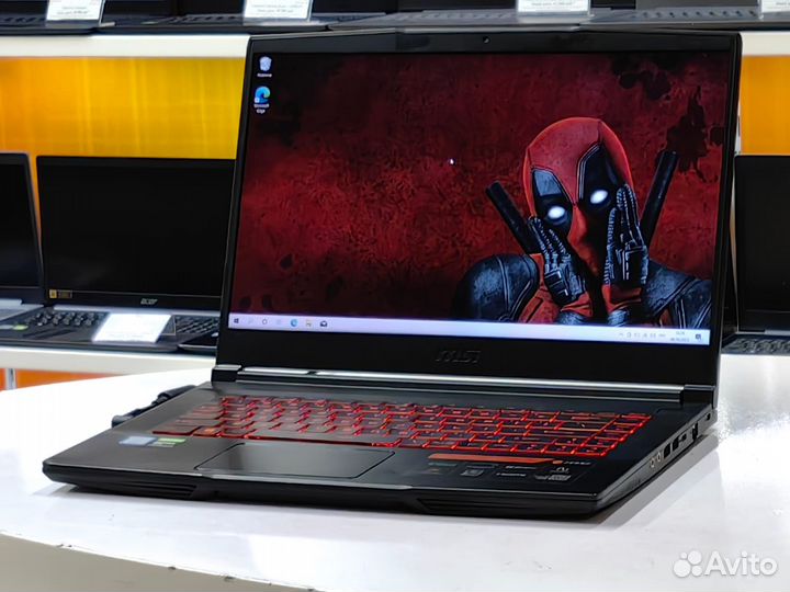 Игровой MSI 15.6''IPS Core i5 9Th 16Gb GTX1650