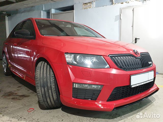 Накладка переднего бампера Skoda Octavia A7 RS R-s