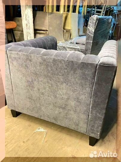 Кресло серое