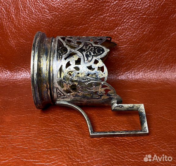 Подстаканник серебро 875 проба Кубачи СССР